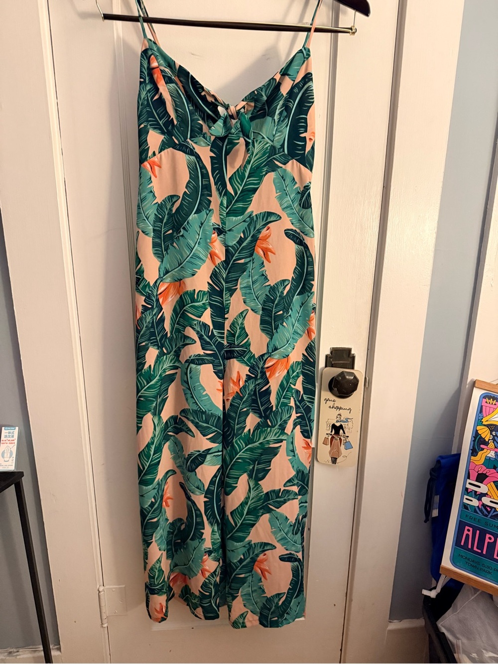Show me your MuMu x Barbie Pink and Teal Tropical Print Romper